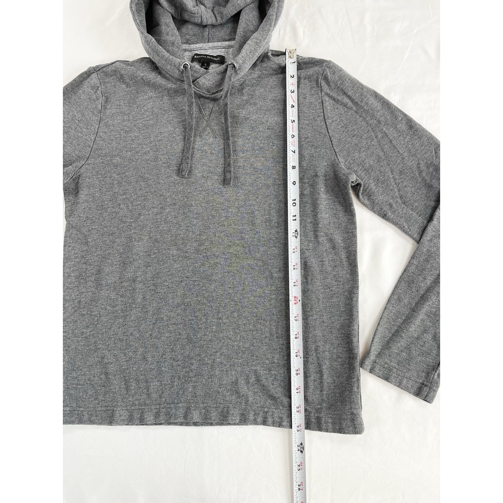 Banana Republic Long Sleeve Shirt Lightweight‎ Hoodie Sweatshirt Gray Women's S - Picture 7 of 8